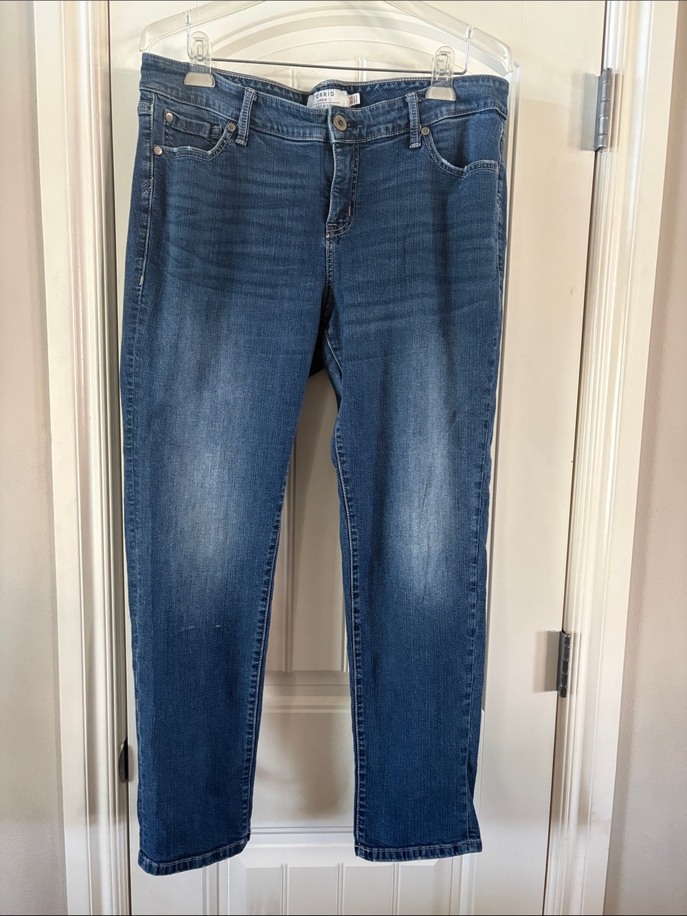 Torrid Blue Boyfriend Jeans - Faded Midwash